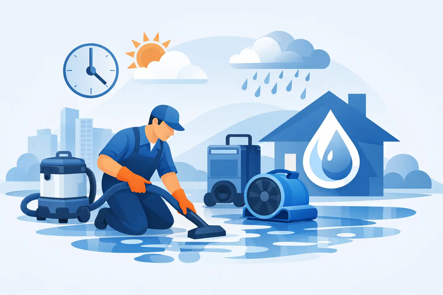 Same Day Water Cleanup for Fast Relief