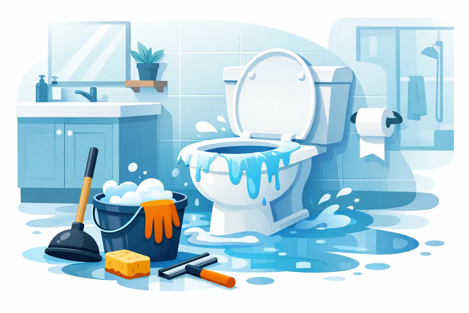 Toilet Overflow Cleanup for Homeowners