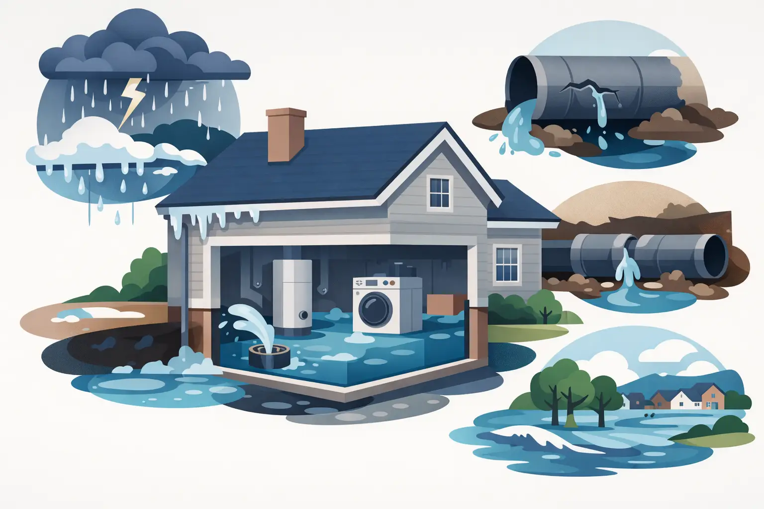 Top Causes of Basement Flooding in Ohio Homes