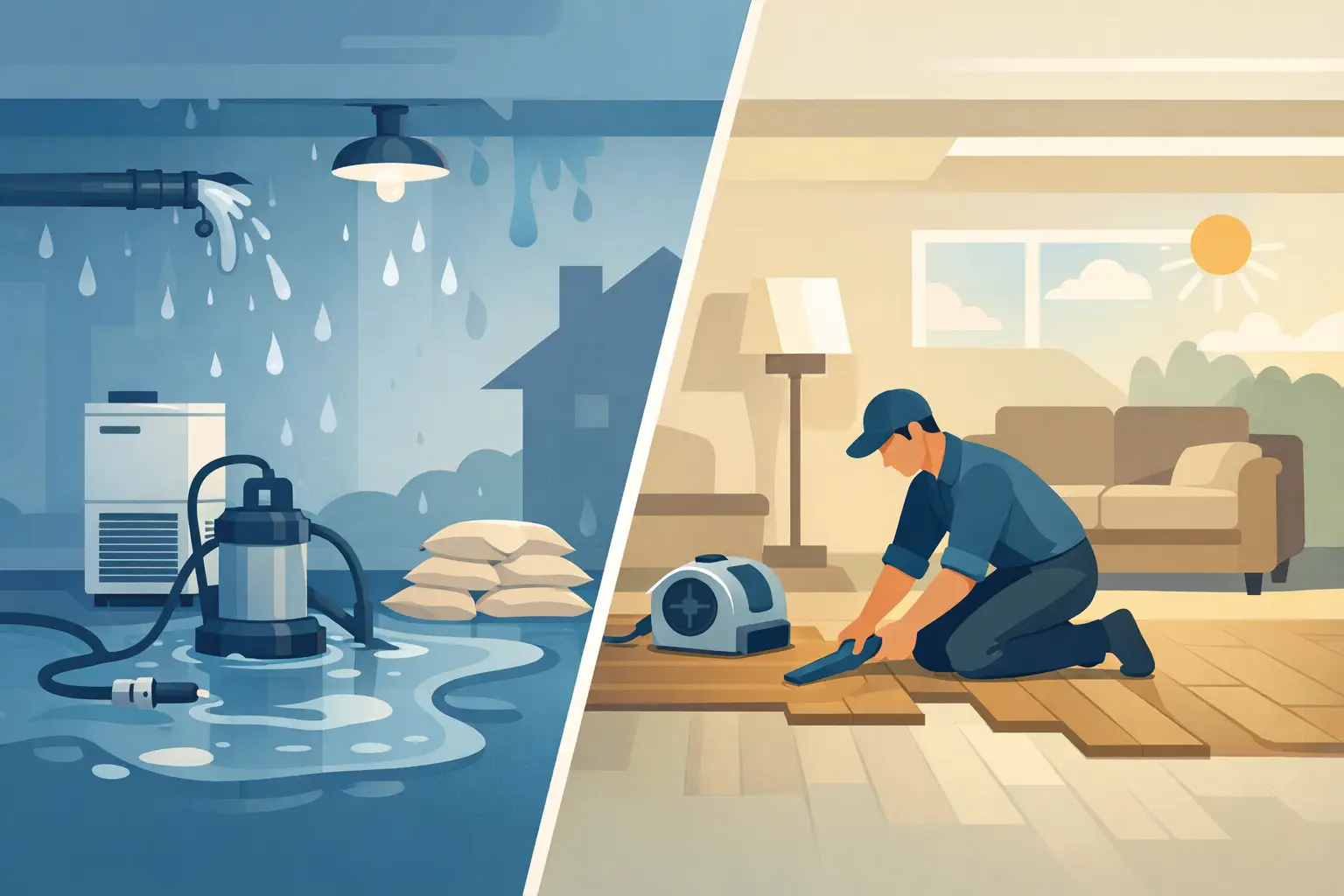 Water Mitigation vs Restoration Explained