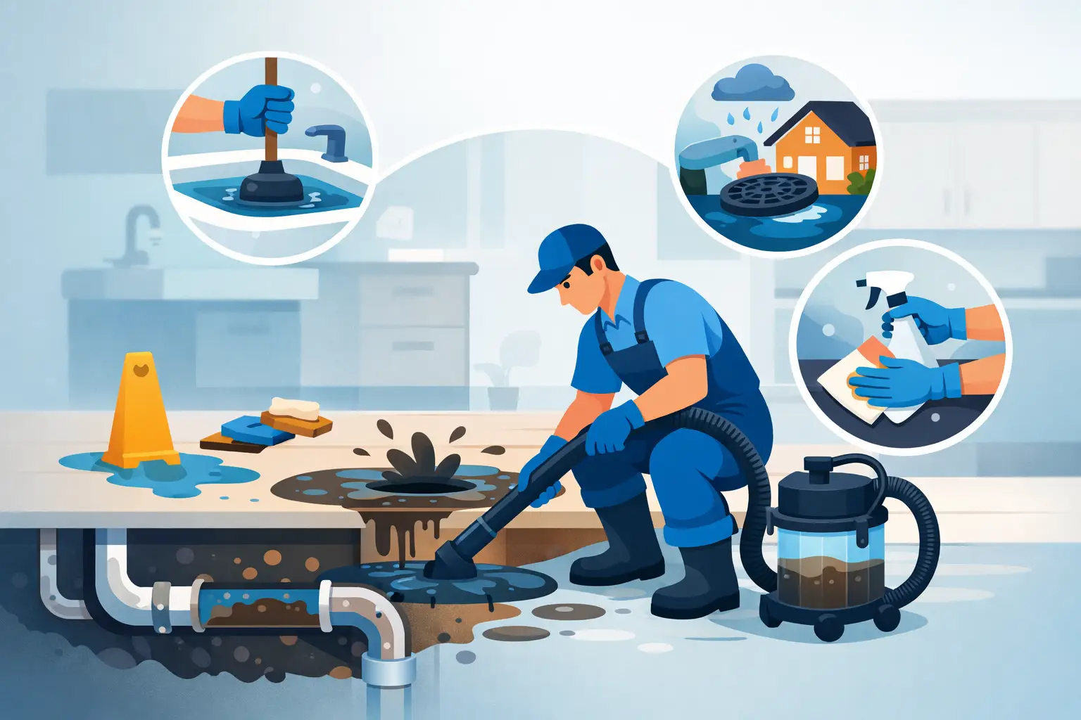 Drain Backup Cleanup Process Explained Clearly