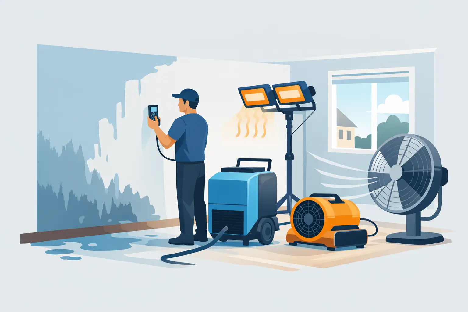 How to Dry Walls After a Leak: What Works