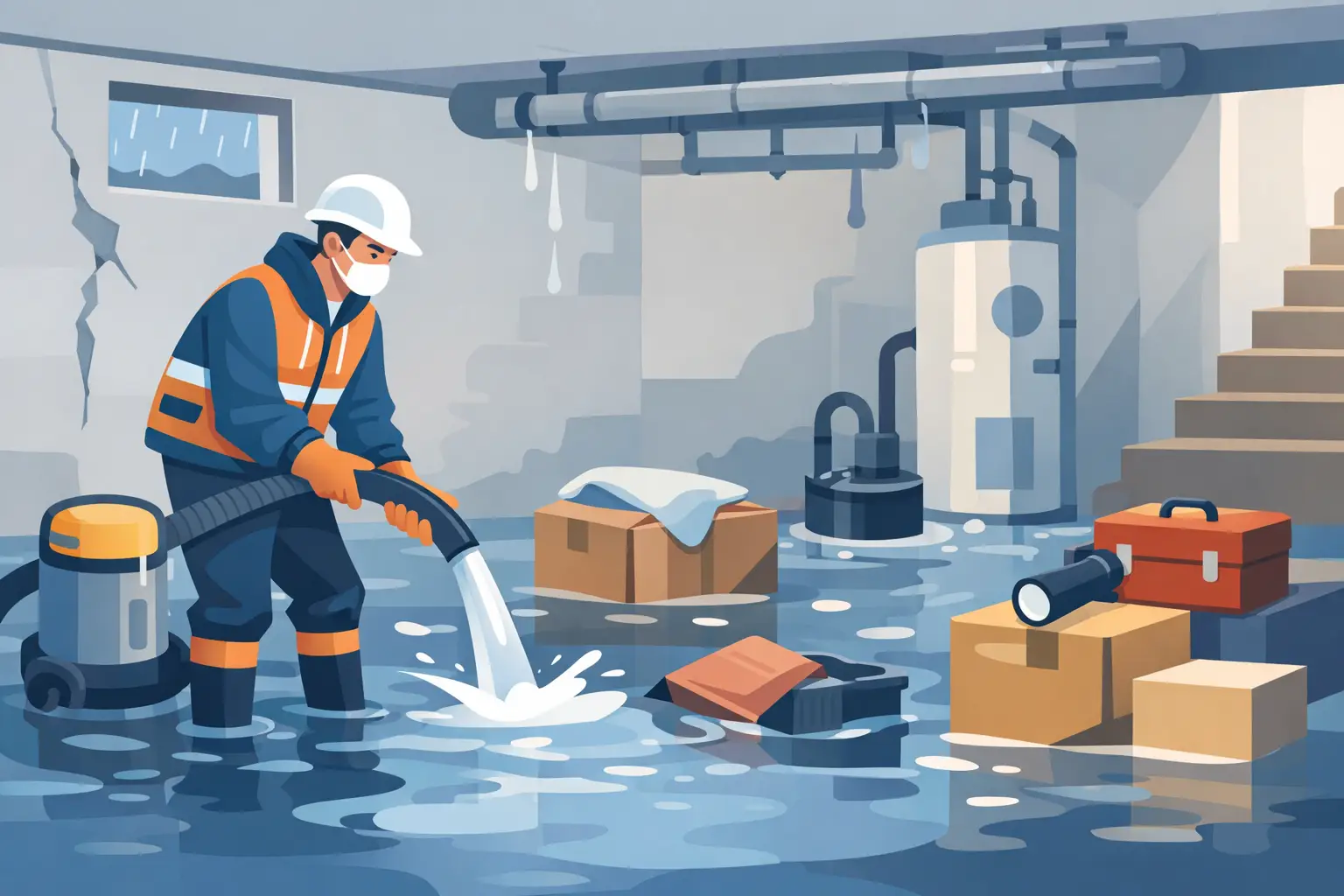 How to Handle Basement Flood Damage Safely