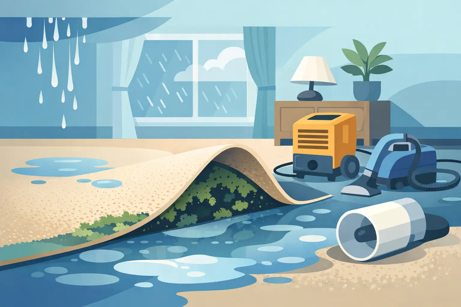 Wet Carpet Mold Risk After a Leak or Flood