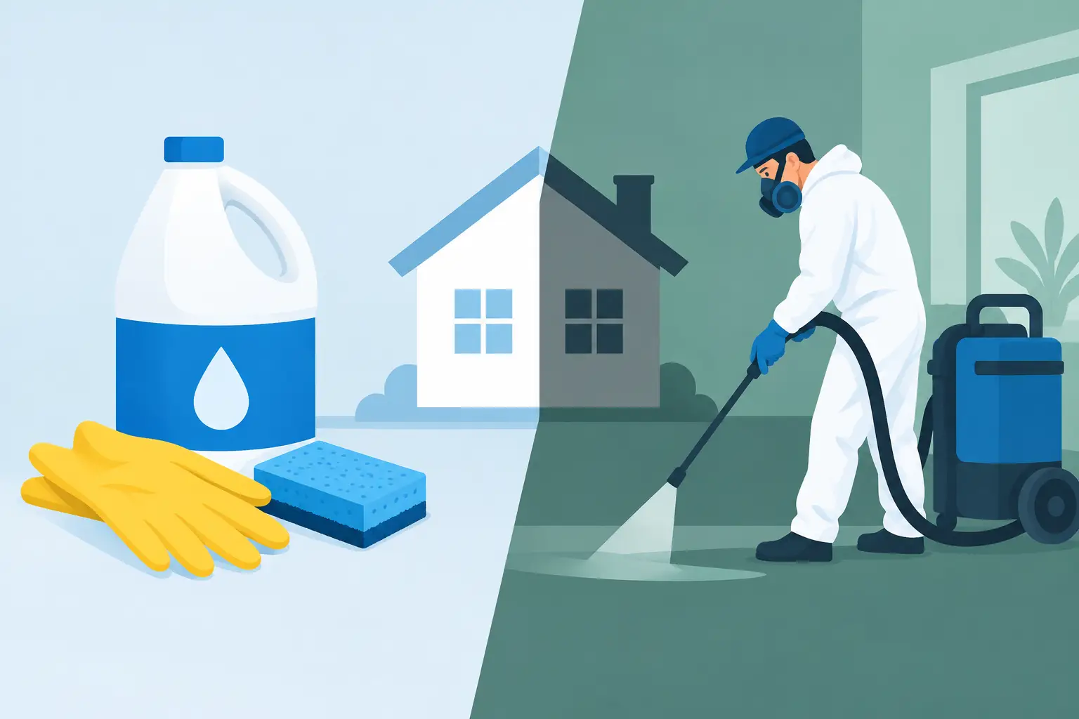 Bleach Versus Professional Remediation Explained