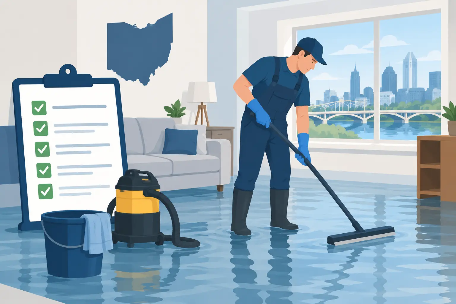 Flood Cleanup Checklist for Ohio Homeowners