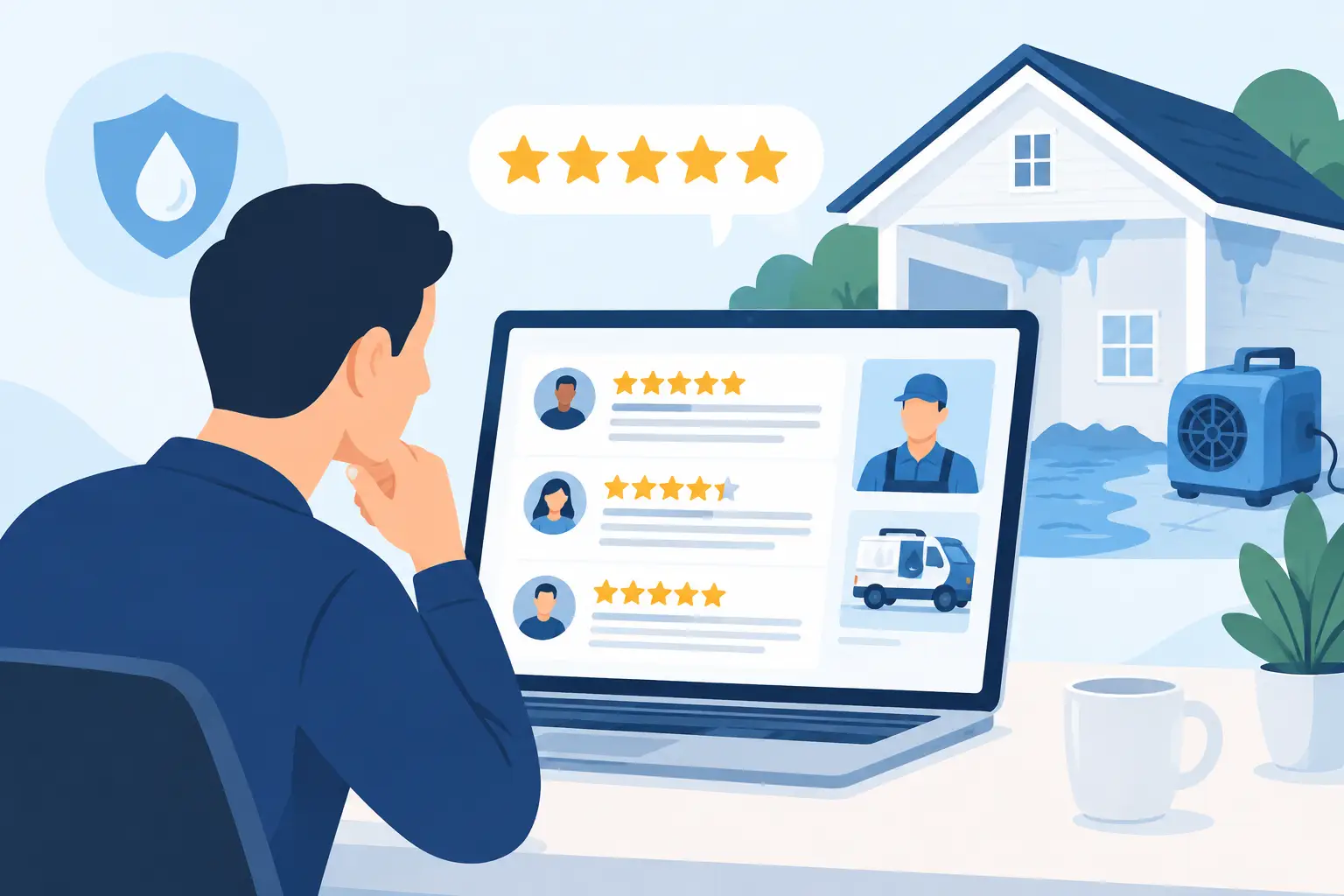 How to Read Water Damage Contractor Reviews