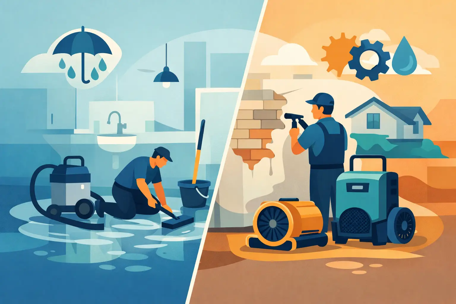 Water Cleanup vs Water Restoration: What You Need