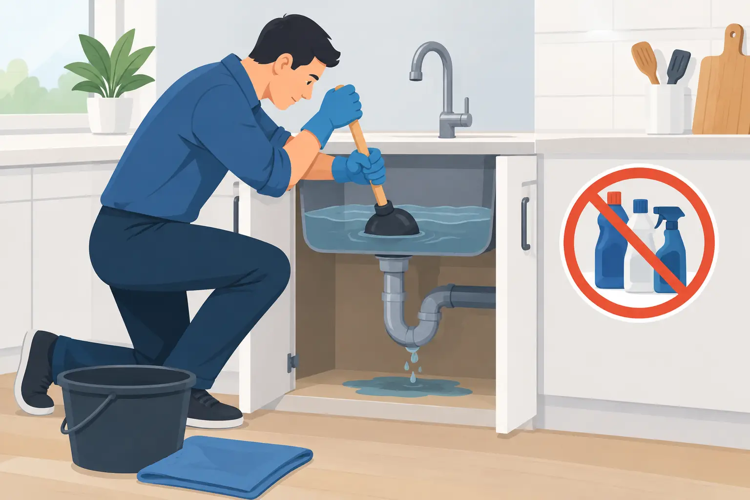 How to Handle Drain Backups Without Making It Worse