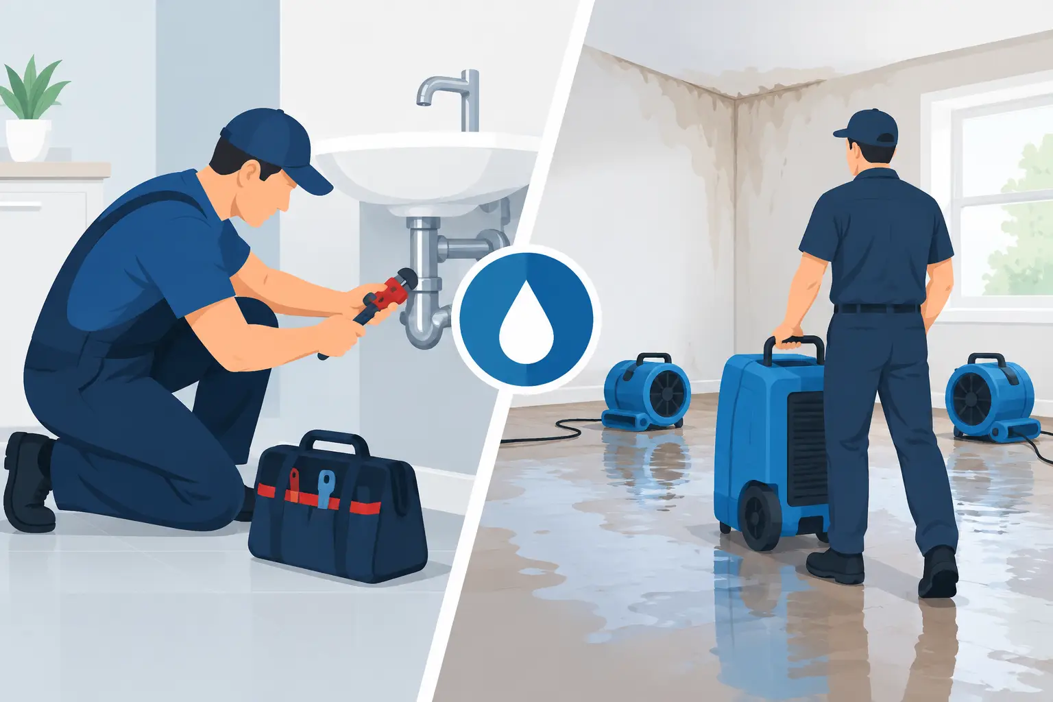 Plumber Versus Restoration Company: Who to Call?